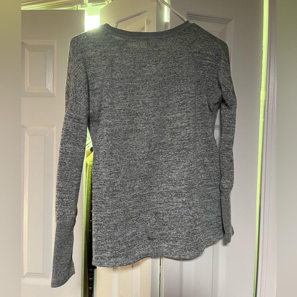 Small Heather Gray polyester active life sweater - Picture 3 of 3